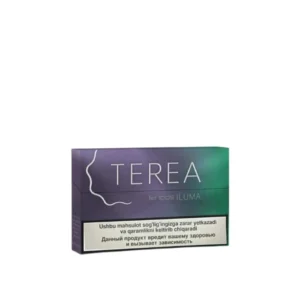 IQOS TEREA Mauve Wave Uzbekistan heat-not-burn tobacco sticks pack and carton display