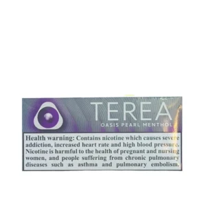 IQOS TEREA Oasis Pearl Menthol Italy heat-not-burn tobacco sticks pack and carton display