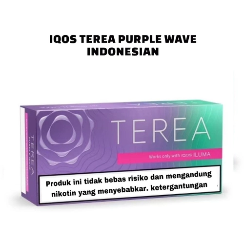IQOS TEREA Purple Wave Indonesian for IQOS ILUMA UAE | TEREA Shop IQOS TEREA Purple Wave Indonesian sticks for IQOS ILUMA with cooling menthol and berry flavor available in UAE at TEREA Shop