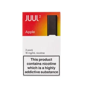 JUUL 2 Crisp Apple prefilled nicotine salt pods pack