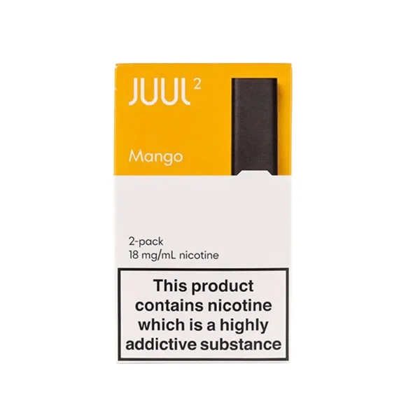 JUUL 2 Mango Sunrise Pods UK UAE JUUL 2 Mango Sunrise prefilled nicotine salt pods pack