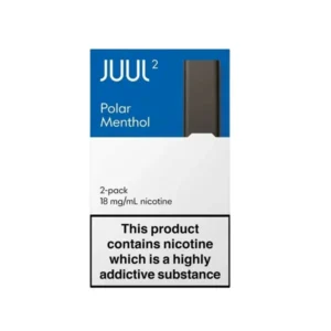 JUUL 2 Polar Menthol prefilled nicotine salt pods pack