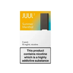 JUUL 2 Summer Menthol prefilled nicotine salt pods pack