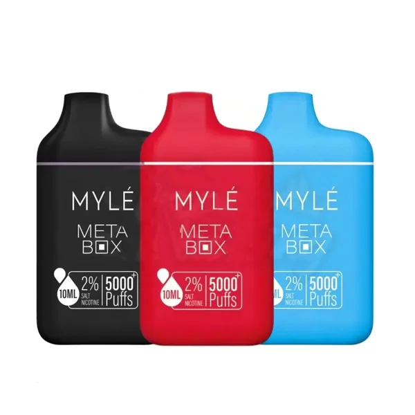 MYLE Meta Box 5000 Puffs 20mg Disposable Vape UAE MYLE Meta Box 5000 Puffs 20mg Disposable Vape device pocket size system UAE