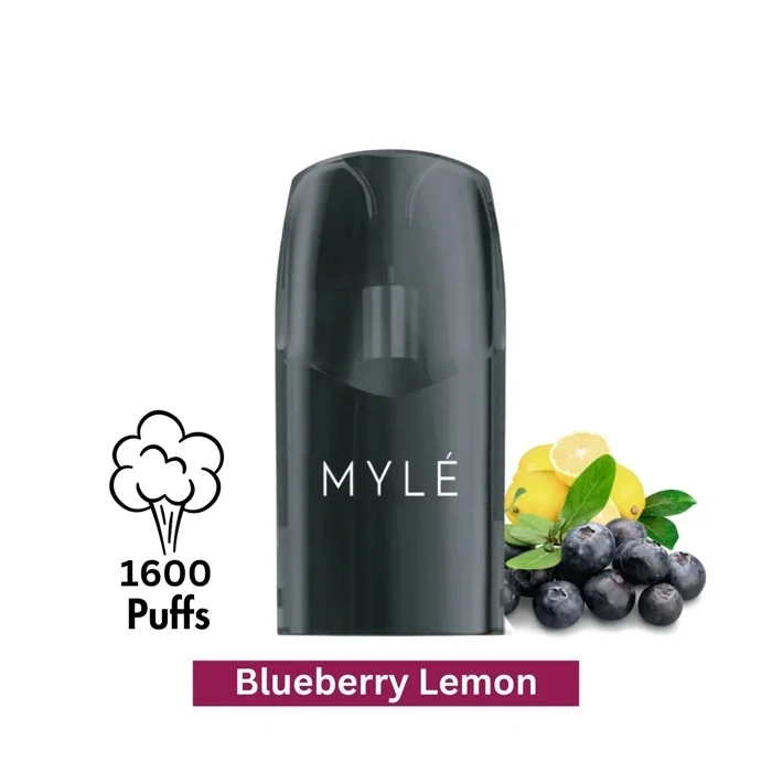 MYLE V5 Blueberry Lemon Pods UAE MYLE V5 Blueberry Lemon tangy flavor nicotine salt pods UAE