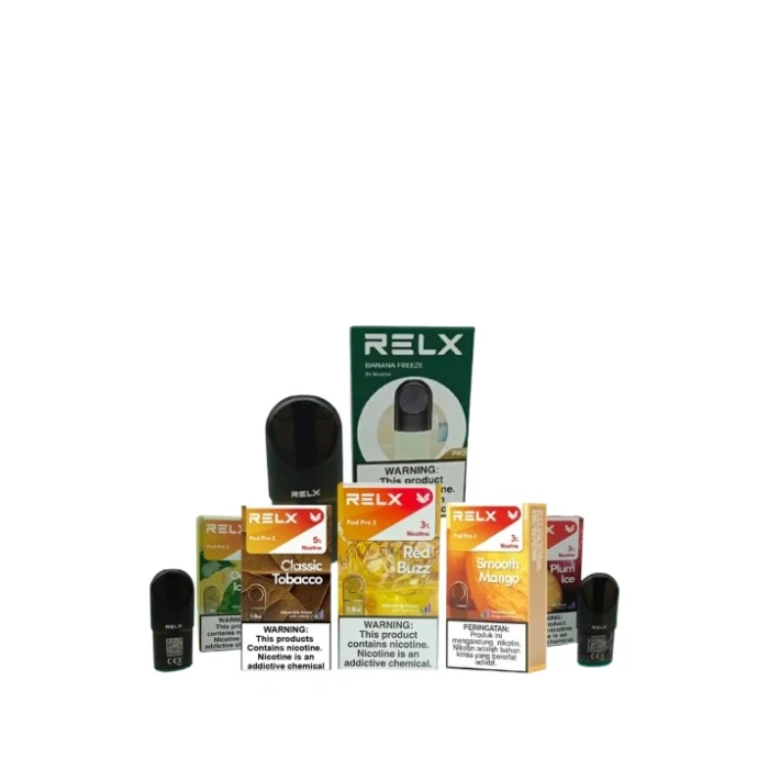 RELX Pod Pro 2 Multi Flavor Pack 3 Pcs replacement leak resistant vape pods