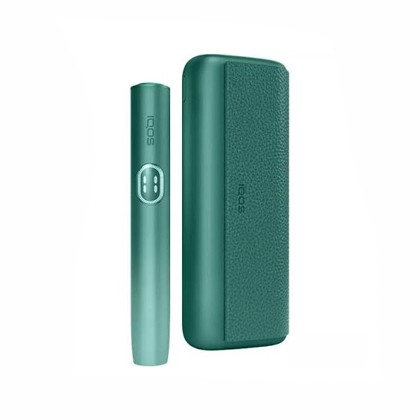 IQOS ILUMA i Prime Aspen Green UAE IQOS ILUMA i Prime Aspen Green pocket charger and holder heat-not-burn device display