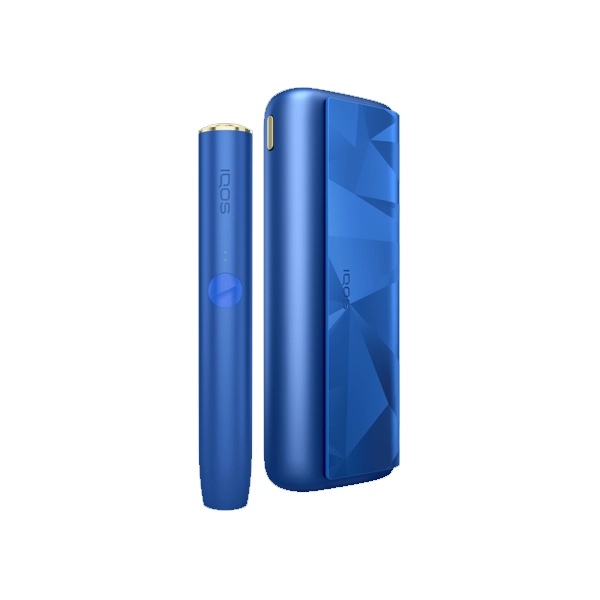 IQOS ILUMA Prime Stardrift Limited Edition UAE ILUMA Prime Stardrift Limited Edition cosmic blue pocket charger and holder heat-not-burn device display